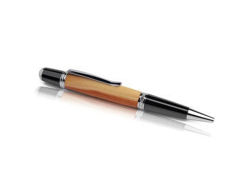 Yew wood noble ballpoint pen, handmade !!