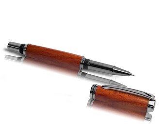 Plum wood- noble rollerball pen, handcrafted  - Made in Germany