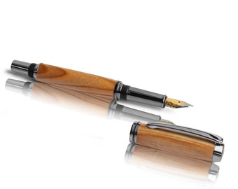 Cherry wood- noble fountain pen, handcrafted  - Made in Germany