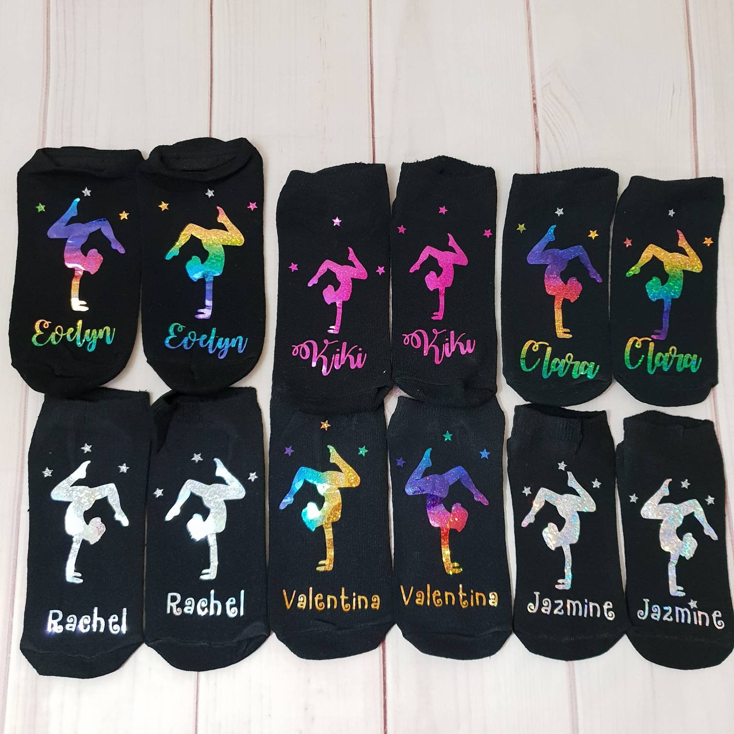 Personalised Gymnastics Socks gym trainer liners gym bag Etsy