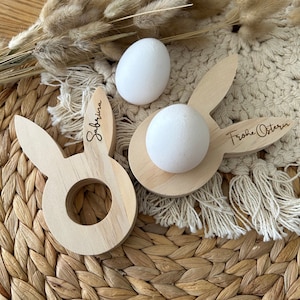Osterhasen Eierbecher personalisiert | Frohe Ostern | Ostertischdeko | Osterbrunch