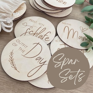 Meilensteinkarten Spar Sets | Liebe im Bauch | Mein erstes Jahr | So alt bin ich | Schwangerschaft | Baby | Geschenkidee