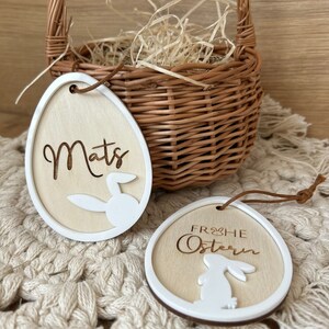 Ostereier personalisiert | Geschenkanhänger | Osterdekoration | Ostereier mit Name | Anhänger