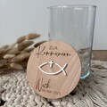 Vorratsglas mit Holzdeckel | Taufe | Kommunion | Firmung | Konfirmation | Geschenkidee