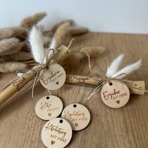 Kugelschreiber „Erzieherin mit Herz | Erzieher mit Herz“ personalisiert mit Namen | Kuli | Reagenzglas | Geschenkidee