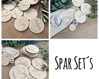 Meilensteinkarten Spar Sets |Schwangerschaft | Mein erstes Jahr | So alt bin ich | Geschenkidee für Schwangere