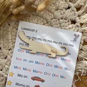 Lesekrokodil | Die perfekte Lesehilfe für Leseanfänger | Geschenktipp für 1. Klässler