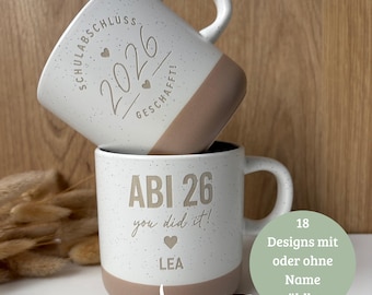 Tasse Abitur 2026 | Abi 26 | Keramiktasse | Schule | Geschenkidee Schulabschluss