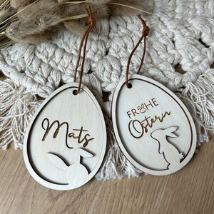 Ostereier personalisiert | Geschenkanhänger | Osterdekoration | Ostereier mit Name | Anhänger
