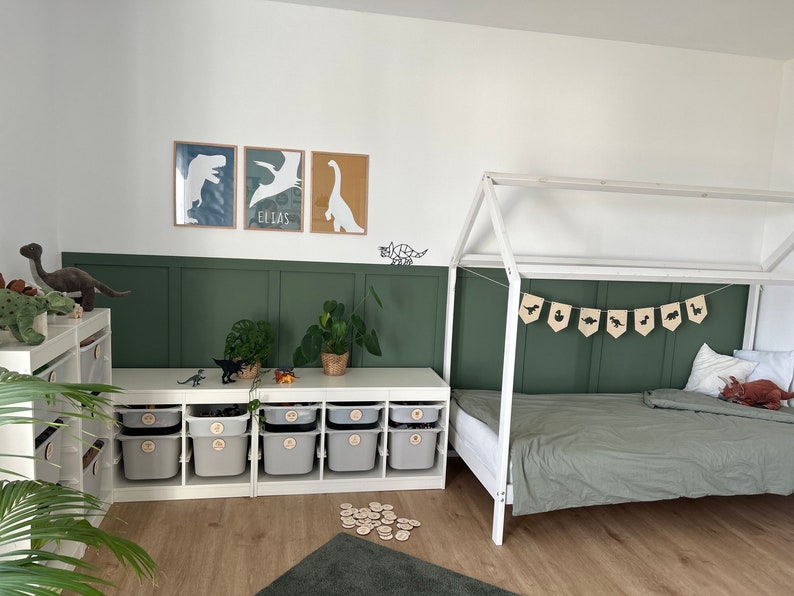 Holzschilder für Trofast Regalsystem, Kinderzimmer Organisation Bild 8