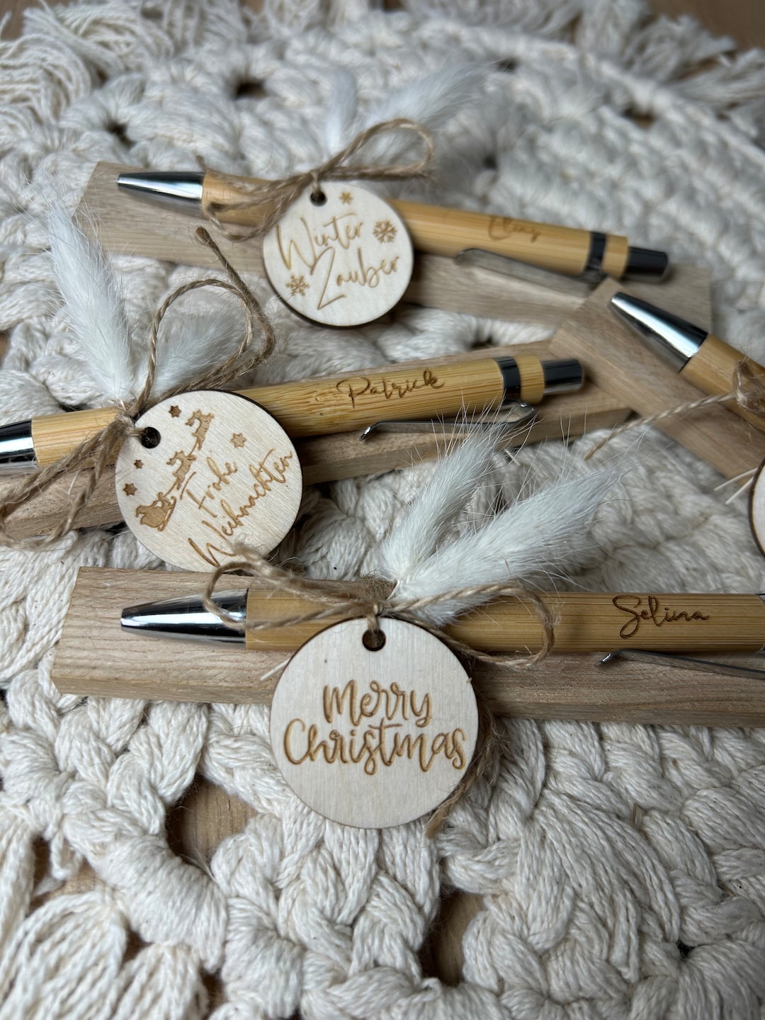 Weihnachts Kugelschreiber Set 24-tlg. - 12 Stifte + 12 Notizblöcke Mit Festtagsdesign