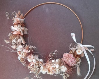 Wreath of dry flowers,Dried flower wreath,Flowerhoop,Flower ring