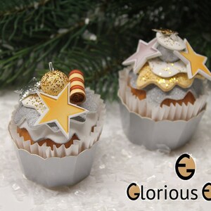 GE Bastelset 8er Cupcakes X-Mas Classic Bild 1