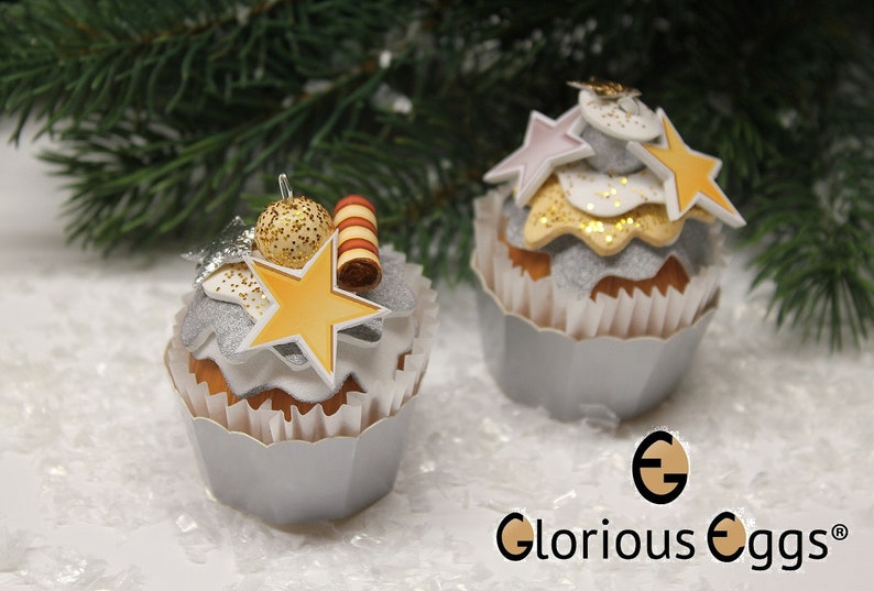 GE Bastelset 8er Cupcakes X-Mas Classic Bild 1