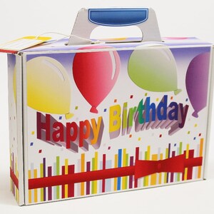 DC Geschenkkoffer Bastelset Happy Birthday Bild 1