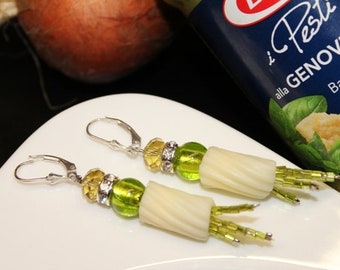 Earrings-pasta con pesto-candy-to-go