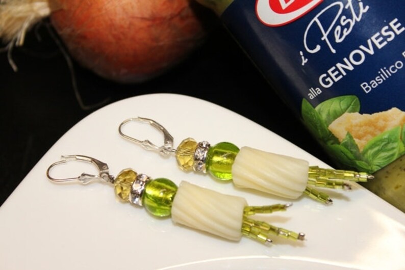 Earrings-pasta con pesto-candy-to-go image 1