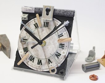 Upcycling de CD montre-WERKZEUG-unique