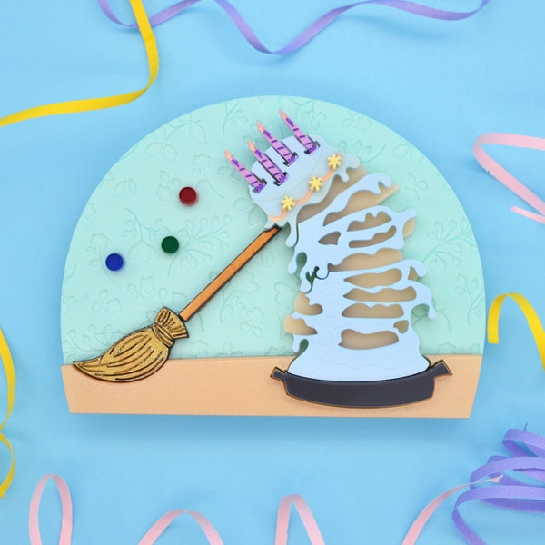 Fairy Cake Jumbo Brooch - Sleeping Beauty Inspired Birthday Cake Pin