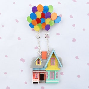 Off On An Adventure Brooch - Detachable Chains - 3 Ways to Wear