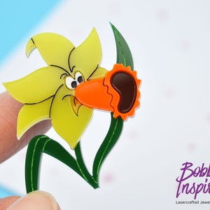 Daffodil Brooch - Queen Ursula UK x Bobbins Inspired Wonderland Collection