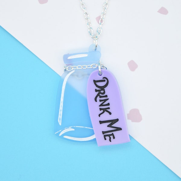 Drink Me Necklace - Queen Ursula UK x Bobbins Inspired Wonderland Collection