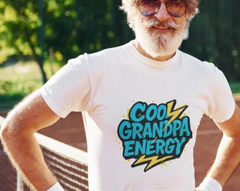 Cool Grandpa T-Shirt, Tee for Grandfather, Grandfather Gift Shirt, Granddad Birthday Present, Grandpa Tee, Short Sleeve Jersey, Cool Grandpa