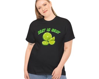 Zest Is Best Lemon T-Shirt, Retro Citrus Graphic Tee, Cute Summer Fruit Shirt, Positive Vibes Top, Summer Shirt, Gift Fruit Lovers, Fun Wear