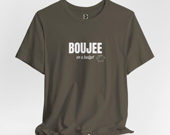 On a Budget Graphic Tee - Unisex T-Shirt, Funny Shirt, Streetwear Top, Birthday Gift, Students Gift Tee, Gym Ware. Budget Friendly Tee,