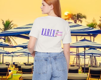 Motivational Karen T-Shirt, Positive Acronym Tee, Unisex Gift for Birthday, Kind Empowered Nice, Named T-shirt, Student Vibe T-shirt