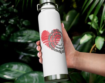Water Bottle, Owning It is the New Healing, Inspirational Gift, Motivational Self-Care, Minimalistic Design, Gym Accessories, Birthday Gift