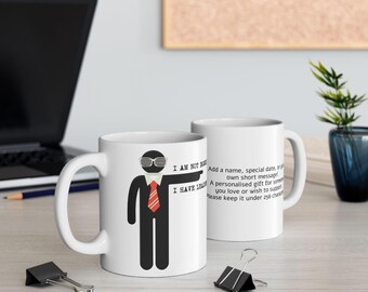 Funny Leadership Skills Ceramic Mug, Unique Office Party Gift, Bossy Coworker Present, Personalised Cup, Boss Appreciation Mug