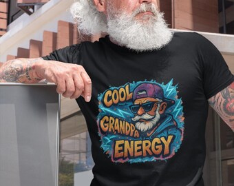 Cool Grandpa T-Shirt, Tee for Grandfather, Grandfather Gift Shirt, Granddad Birthday Present, Grandpa Tee, Short Sleeve Jersey, Cool Grandpa