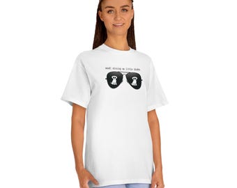 Missing My Little Shadow Dog Unisex Classic Tee - Holiday Mood, Getaway Tee, Dog Lover Gift, Pet Memorial Shirt, Vintage Vibes Tee