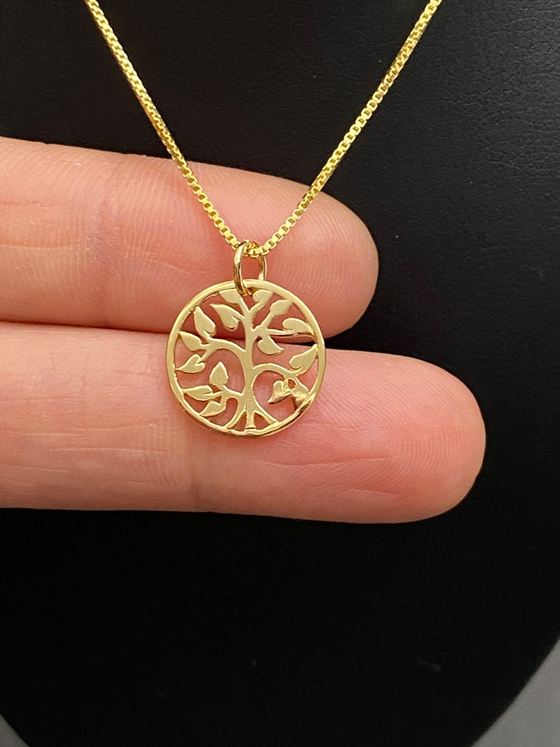 Gold Tree Of Life Necklace Tree Of Life Pendant Gift For Etsy