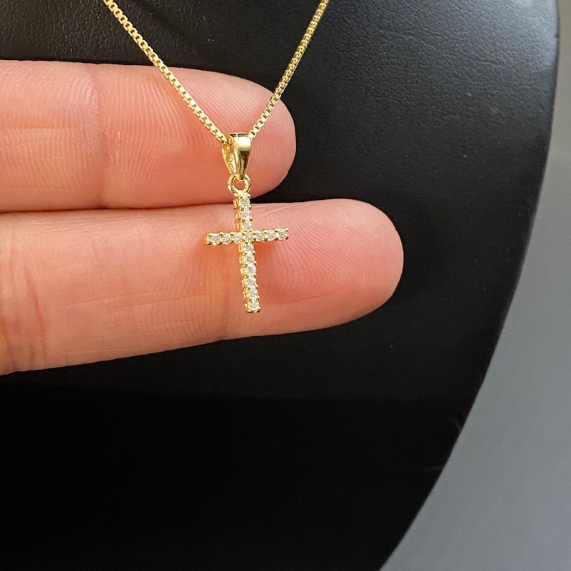 Small Gold Cross - Etsy