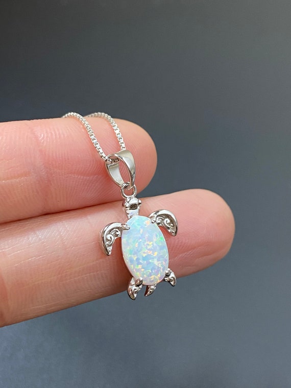 White opal turtle best sale necklace