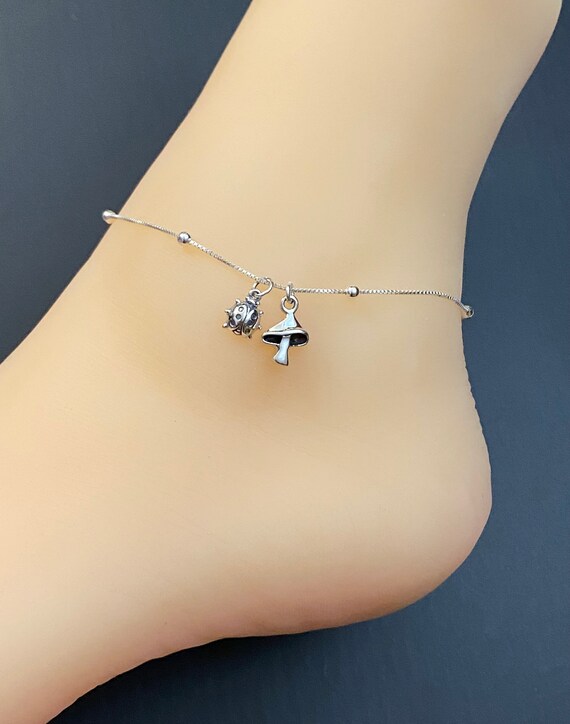 Ladybug anklet shop
