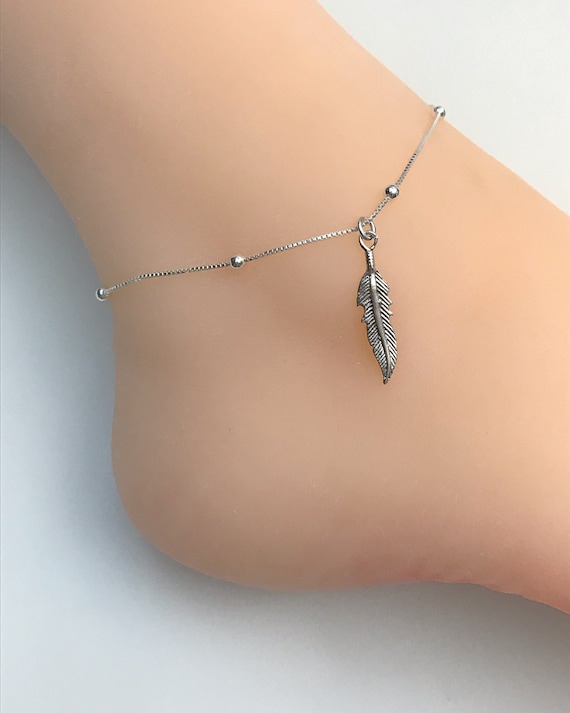 .925 Sterling Silver Double Chain Feather 9 .925 Sterling Silver Double Chain Feather 9
