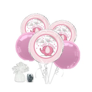 Elephant Baby Shower Balloons | Pink Elephant Baby Shower Balloon | Elephant Baby Shower Decorations | Elephant Baby Balloons | Balloon