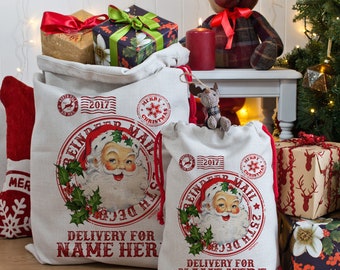 personalised christmas santa sack vintage xmas gift bag post mail present ns002 - Does Mail Get Delivered On Christmas Eve personalised christmas santa sack vintage xmas gift bag post mail present ns002 - Does Mail Get Delivered On Christmas Eve