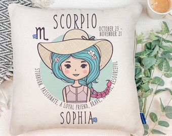 Horoscope pillow | Etsy Pillow,Aries Zodiac Sign Horoscope