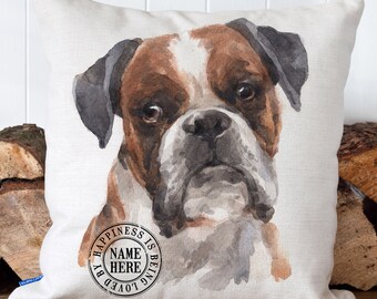 Boxer dog pillow | Etsy Boxer Dog Pillow Boxer Dog Gift Belgian