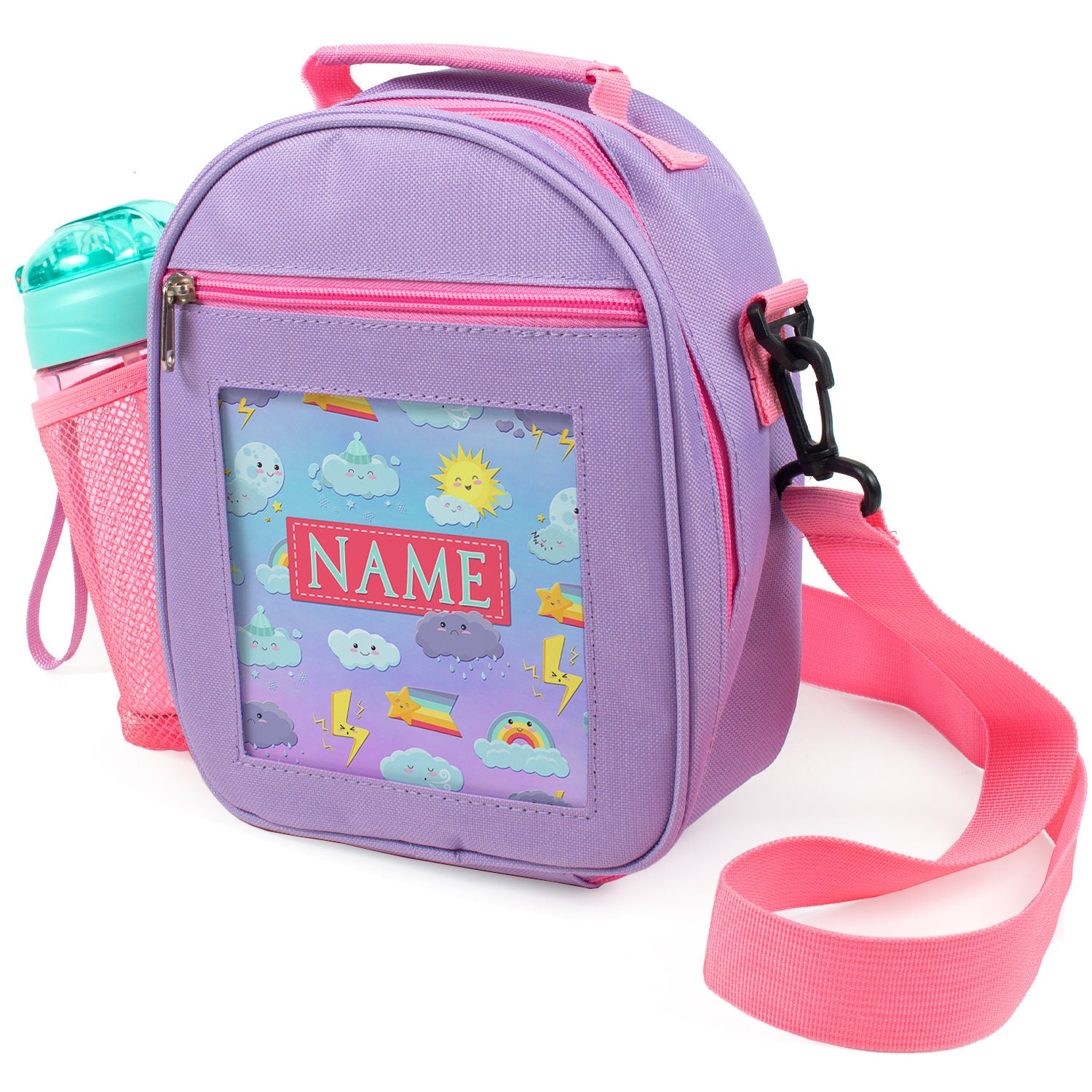 Personalised Girls Lunch Bag Weather School Insulated Lunchbox Etsy