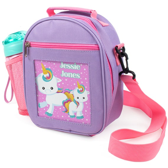 Personalised Girls Lunch Bag Unicorn School Insulated Lunchbox Childrens  Pretty Baby EC007 