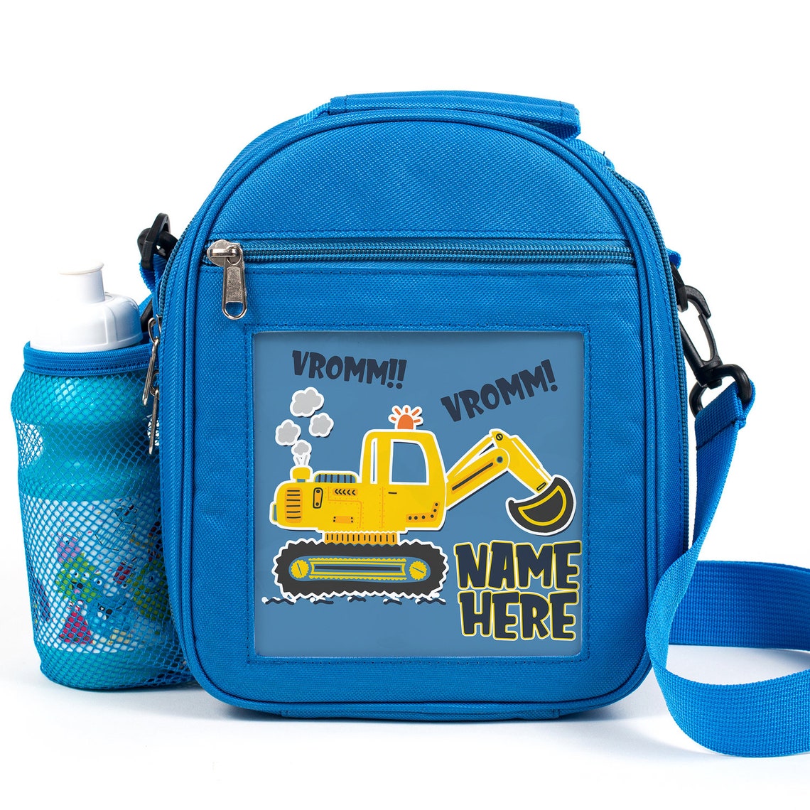 Personalised Digger Lunch Bag Boys School Insulated Builder Etsy