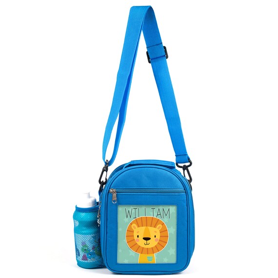 Personalised Lion Lunch Bag Boys School Insulated Cute Animal Lunchbox Childrens KK32 Etsy