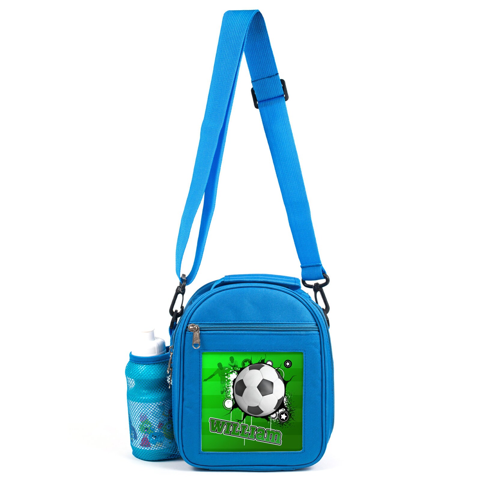 Personalised Football Lunch Bag Boys School Insulated Lunchbox Etsy