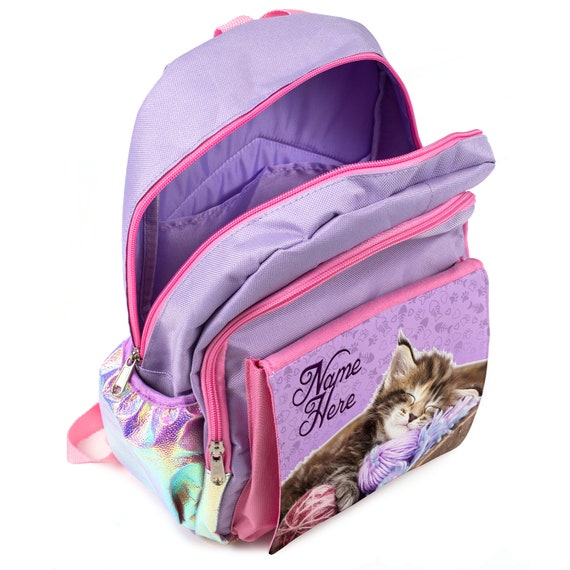 Lindas mochilas escolares para niñas, Mochila ortopédica de gato