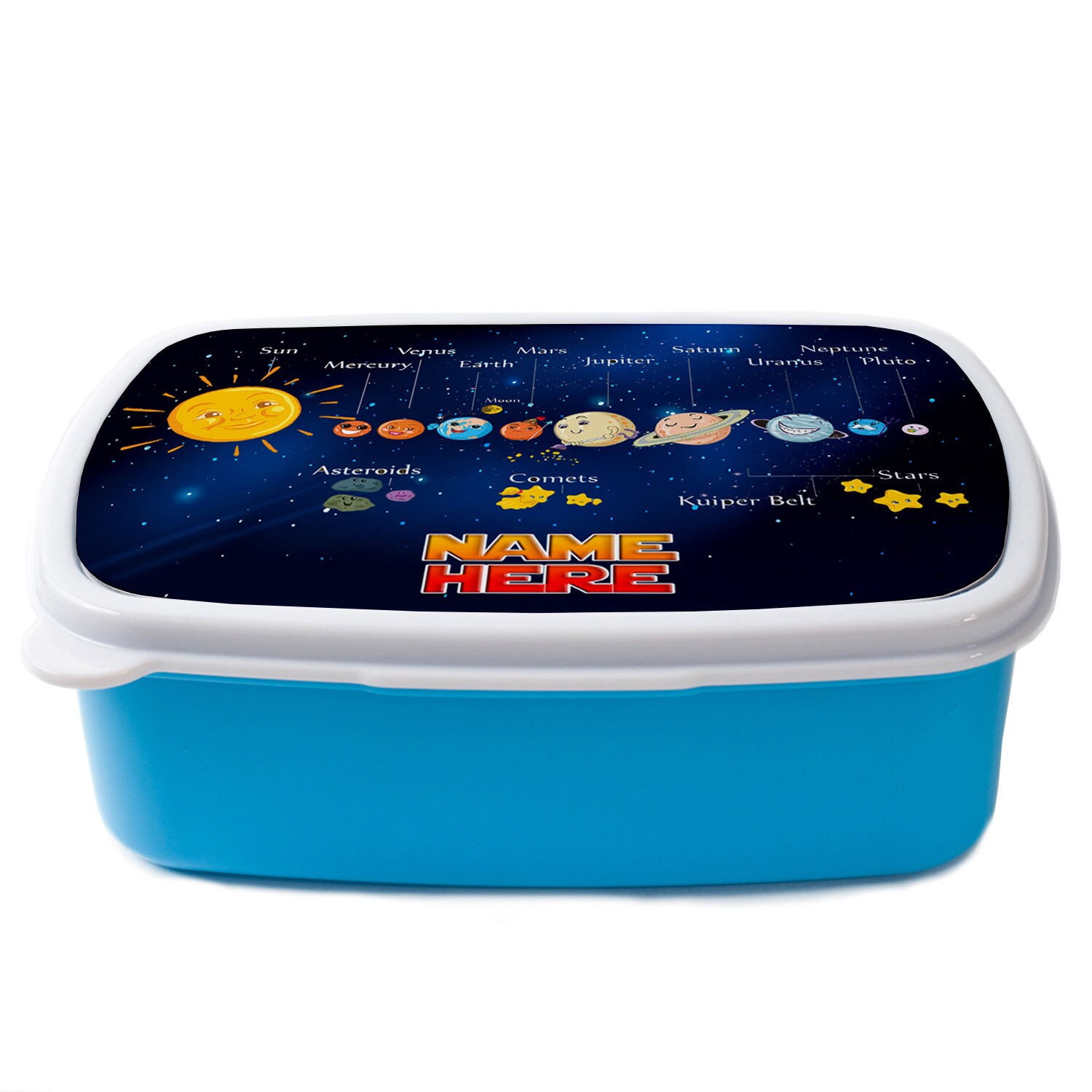 Personalised Boys Lunch box SOLAR SYSTEM School Snack Etsy